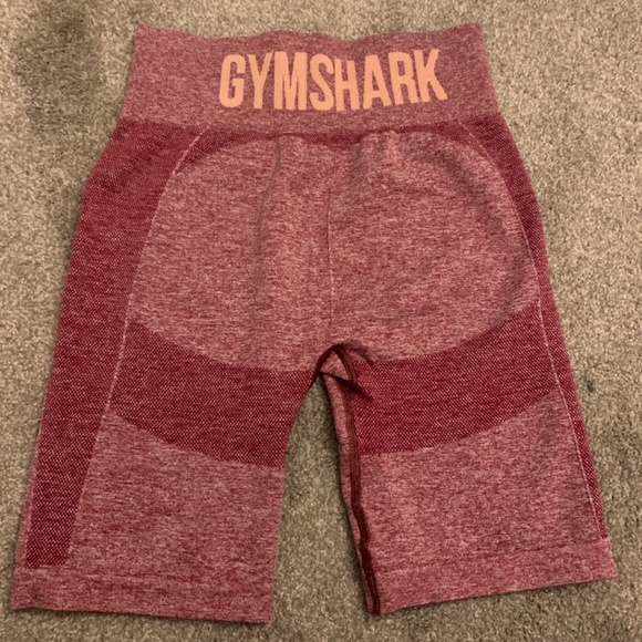 Gymshark Burgundy Marle Shorts - Picture 3 of 4
